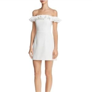 French Connection Ruffle Sleeve Mini Dress